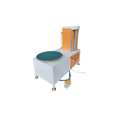 Carton Box Stretch Wrapping Machine - Metal Build, 6 Pieces Per Minute Capacity | Semi-automatic Operation, Easy To Use, Warranty Included