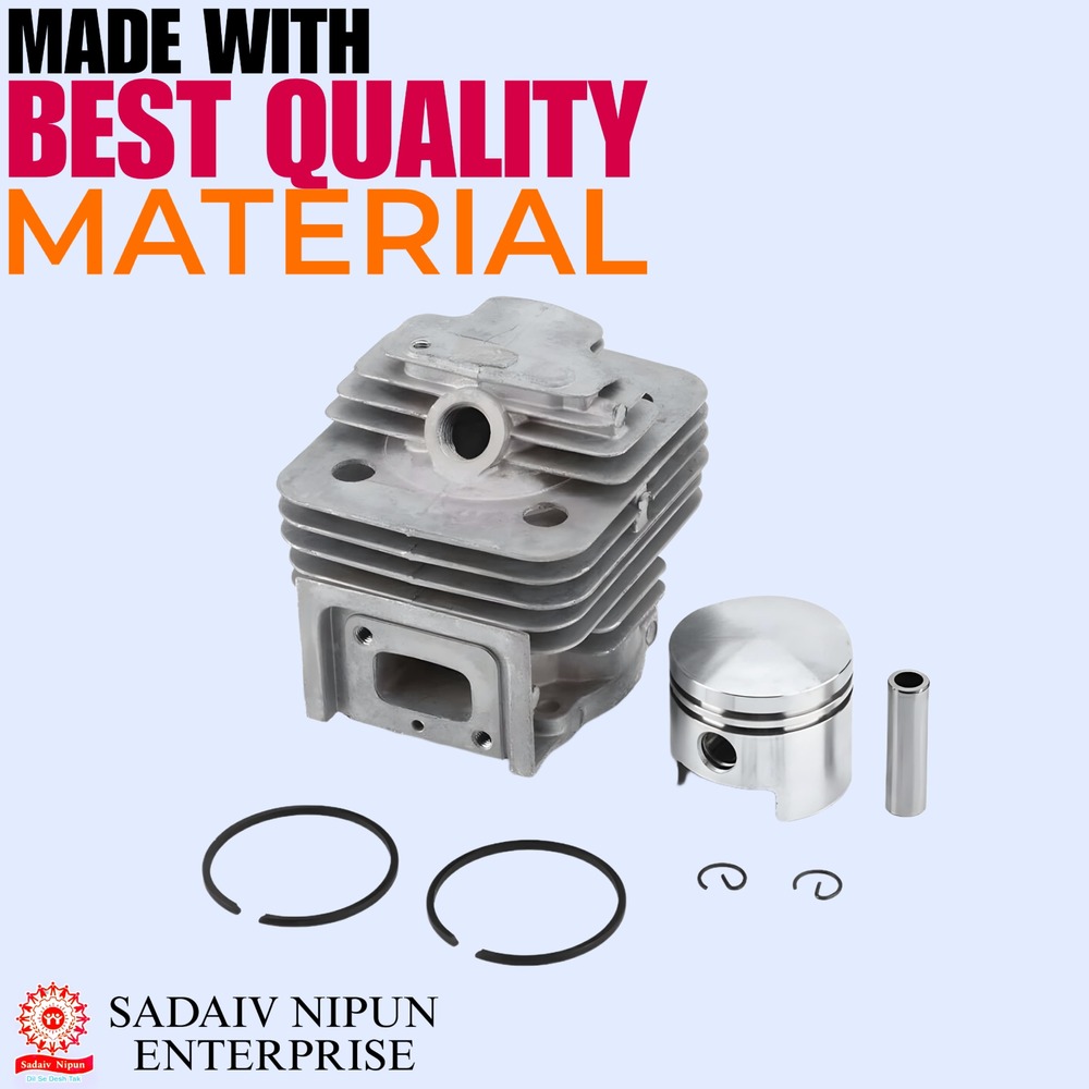 Pd- 0045 High-quality 40mm (43cc) Cylinder Kit For 2-stroke Grass Trimmers - Ideal Replacement For Side And Backpack Brush Cutter Engines - Capacity: 100 Pcs/hr