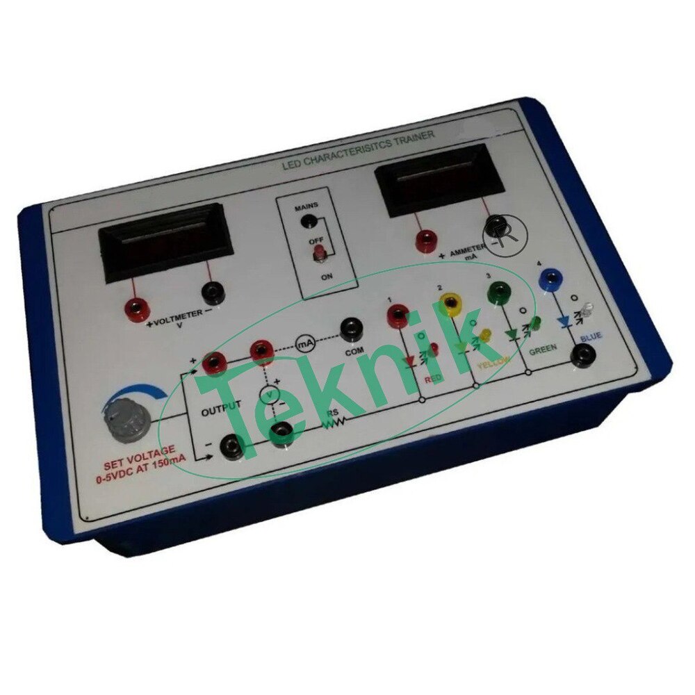 LED CHARACTERISTICS APPARATUS WITH ALUMINUM PANEL & DIGITAL PANEL METERS