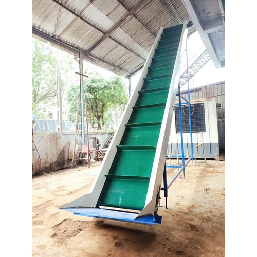 Industrial Inclined Belt Conveyor - Load Capacity: 100 Kilograms (Kg)