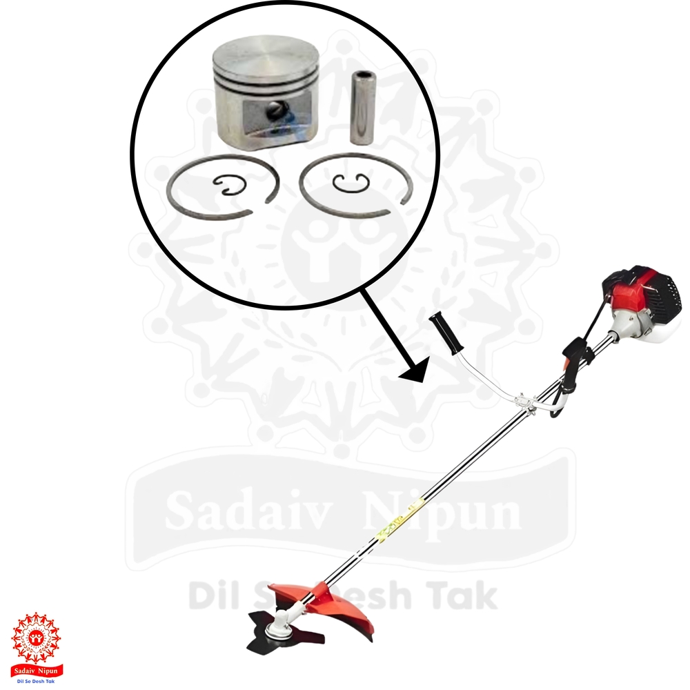 Pd- 0303 High-quality 40mm (43cc) Piston Kit For 2-stroke Grass Trimmers - Reliable Replacement For Side And Backpack Brush Cutter Engines - Capacity: 100 Pcs/hr