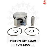 "pd- 0304 Complete 44mm (52cc) Piston Kit For 2-stroke Brush Cutters - Engineered For Side And Backpack Trimmer Compatibility And Reliable Performance  " - Capacity: 100 Pcs/hr