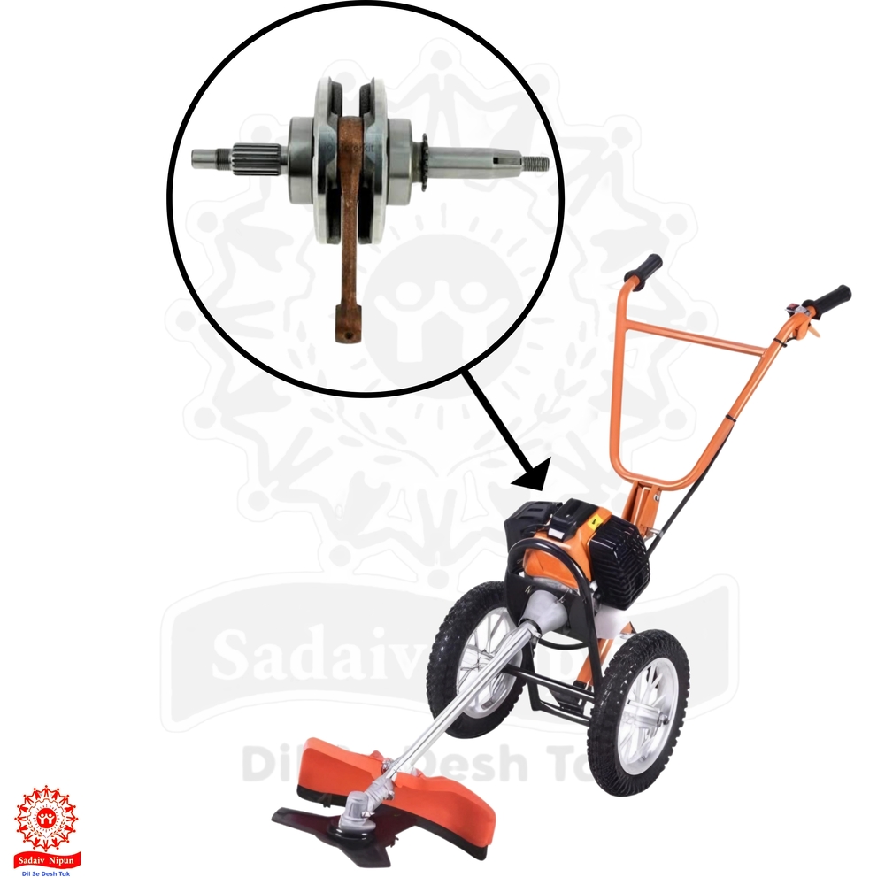 "Pd- 0305 High-quality Crankshaft (43cc) For 2-stroke Grass Trimmers - Reliable Replacement Part For Side And Backpack Brush Cutters "