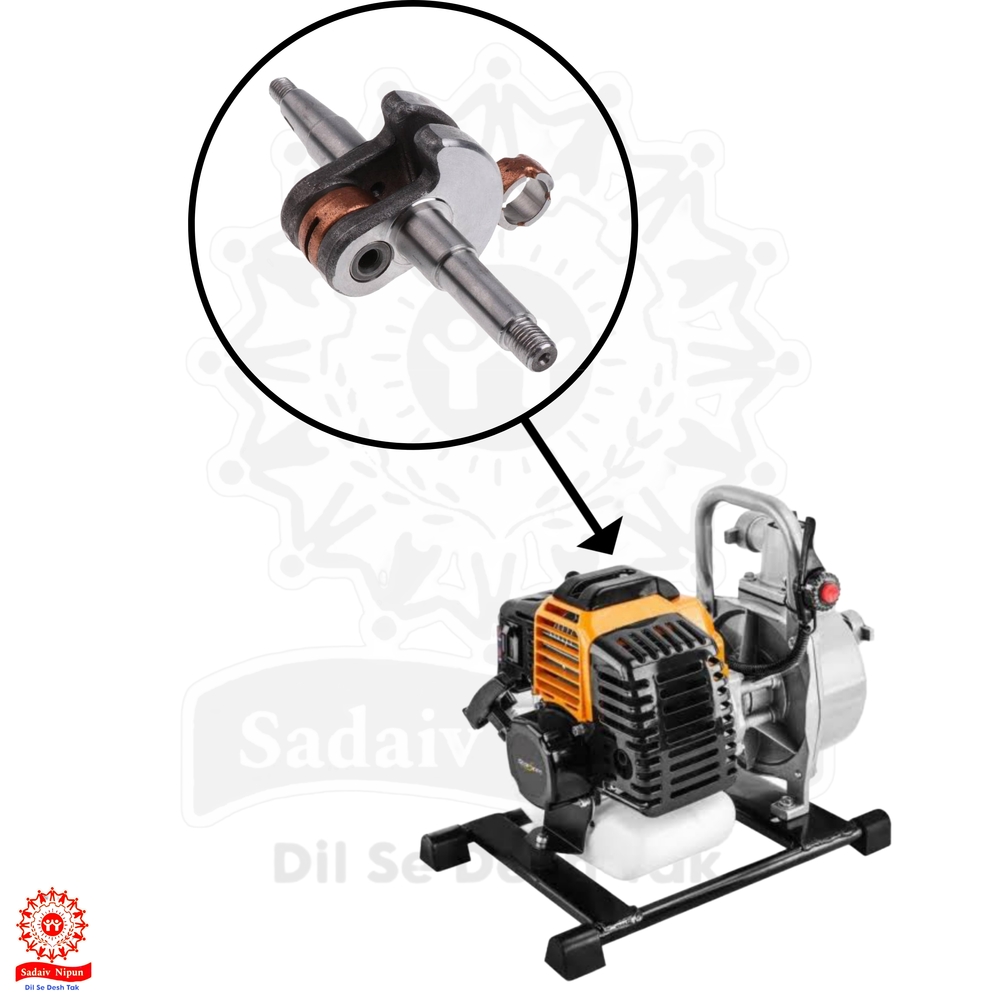 "Pd- 0305 High-quality Crankshaft (43cc) For 2-stroke Grass Trimmers - Reliable Replacement Part For Side And Backpack Brush Cutters "