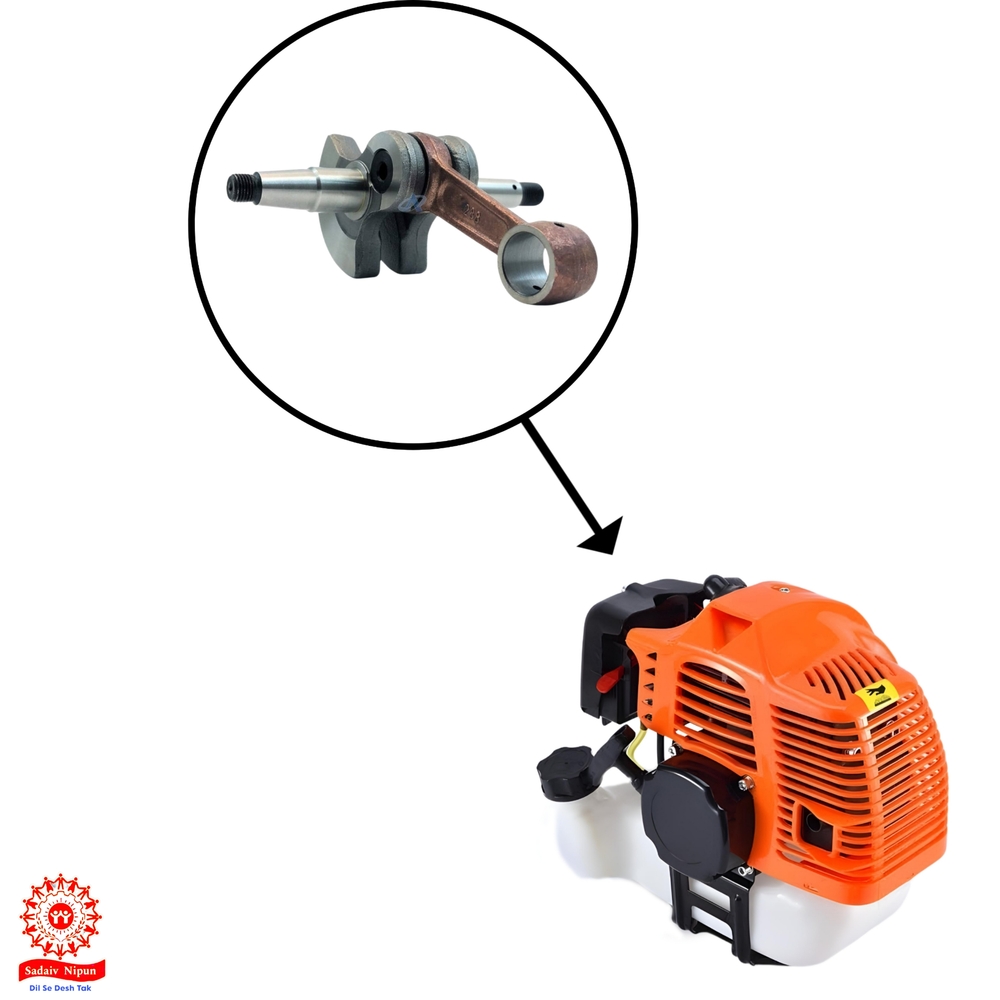 "Pd- 0306 Top-quality Crankshaft (52cc) For 2-stroke Brush Cutters - Upgrade Your Side And Backpack Grass Trimmer With Reliable Engine Parts "
