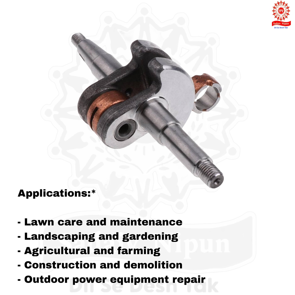 "Pd- 0306 Top-quality Crankshaft (52cc) For 2-stroke Brush Cutters - Upgrade Your Side And Backpack Grass Trimmer With Reliable Engine Parts "