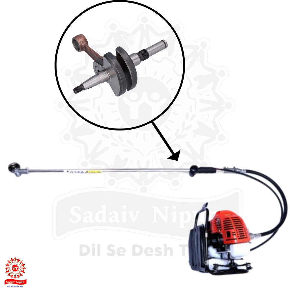 "Pd- 0306 Top-quality Crankshaft (52cc) For 2-stroke Brush Cutters - Upgrade Your Side And Backpack Grass Trimmer With Reliable Engine Parts "