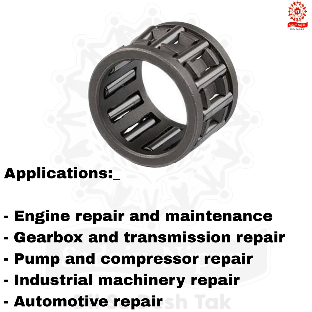 Top-quality Needle Bearing - Premium High-strength Materials, 12x6x2 Cm Dimensions, Silver Color | Engine Performance Upgrade For 52cc 2-stroke Brush Cutters, Reliable For Grass Trimming