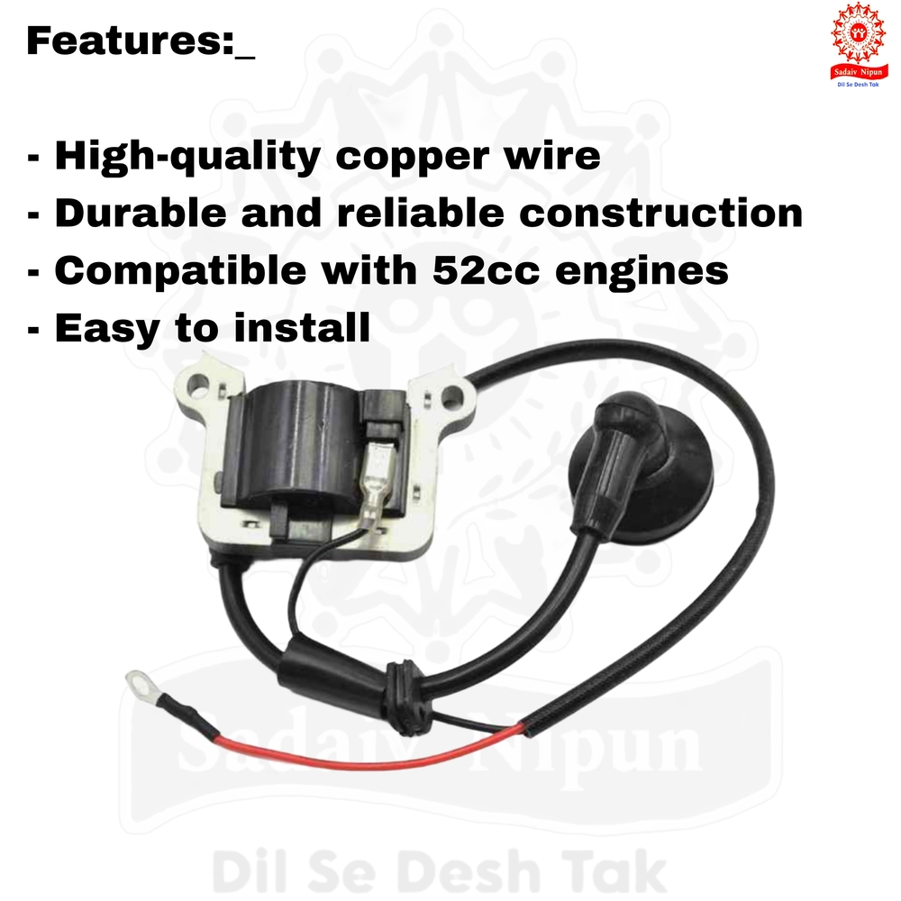 Pd- 0311 High-quality Ignition Coil (52cc) For 2-stroke Grass Trimmers - Reliable Replacement Part For Side And Backpack Brush Cutters - Capacity: 100 Pcs/hr