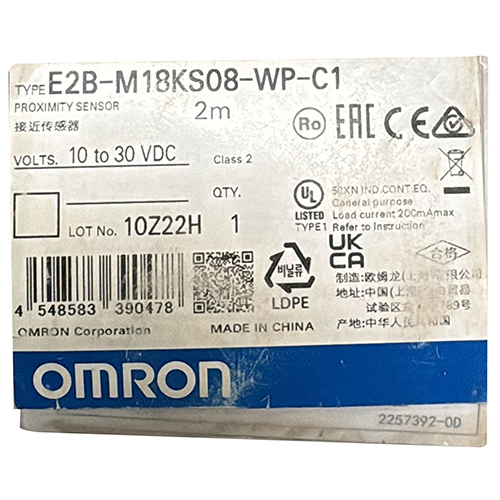 10 to 30 VDC Omron Proximity Sensor