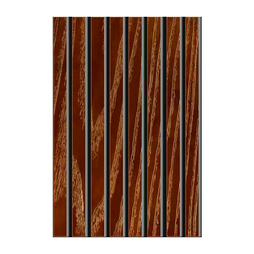 8G Coca Gold Rpvc Fluted Panel - Color: Brown