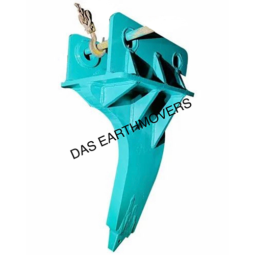 Excavator Attachment Ripper Bucket - Color: Blue