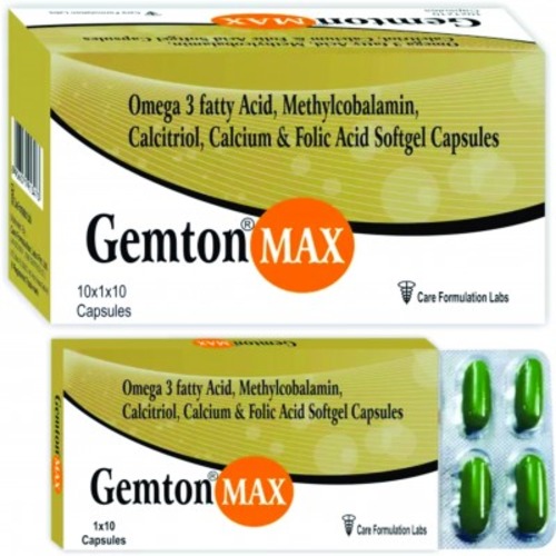 Omega 3 Fatty Acid, Cyanocobalamin, Calcitriol, Calcium & Folic Acid Soft Gelton Capsule - Drug Type: General Medicines