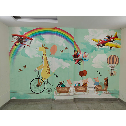 Fine Finish Attractive Design Wall Paper Painting