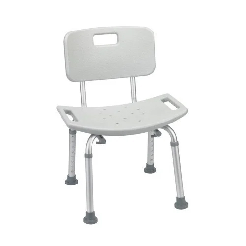 Adjustable Bath Chair - Color: White