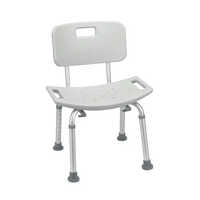Adjustable Bath Chair - Color: White