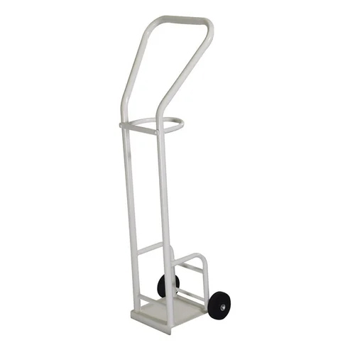 Ms Oxygen Cylinder Trolley - Color: White