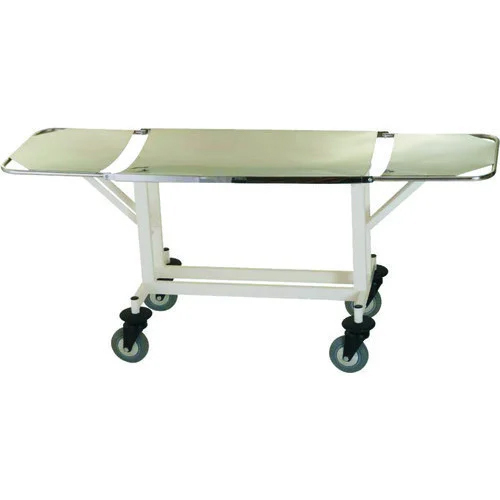 Folding Stretcher Trolley - Color: White