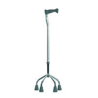 Tetrapod Walking Stick - Lightweight Aluminum, Waterproof, Manual Use , Unique Tetrapod Design For Enhanced Stability And Support