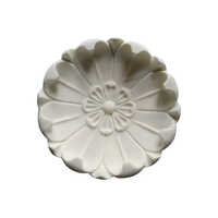 Decorative Round Marble Bowl - Color: White