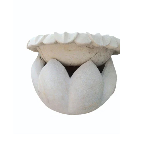 Fancy Marble Bowl - 15 Inch, Polished High-Quality Marble | Customizable Color and Logo, Elegant Indian Home Decor