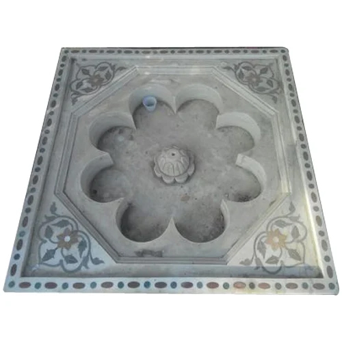 Decorative Marble Fountain - Color: White