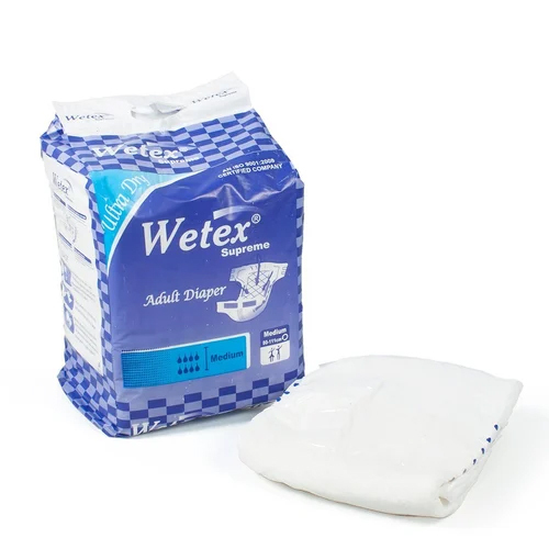 Medium Size Adult Diapers - Color: White