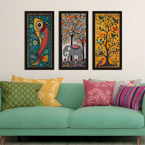 Canvas Painting - Customized Size | Classical Style, Canvas Support Base, Printed Design