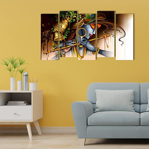 Canvas Painting - Customized Size, Printed Classical Style | Supports Canvas Surfaces, Frame Color As Per Requirement