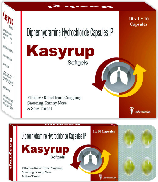 DiPhenhydramine HCL I.P. 25MG soft gels