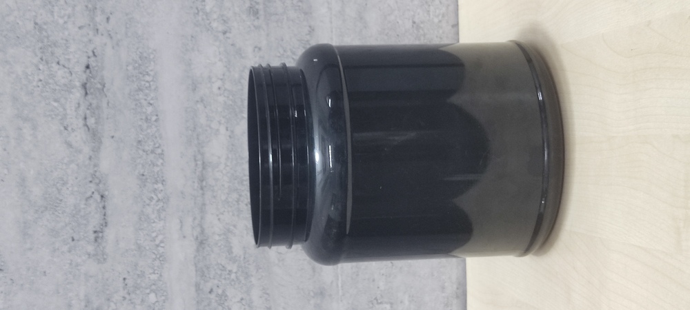 Transparent Plastic Jar Manufacture - 1kg Pet Protein Jar, 150mm Length, Rigid, Transparent, Custom Size, 90g Weight For Versatile Storage