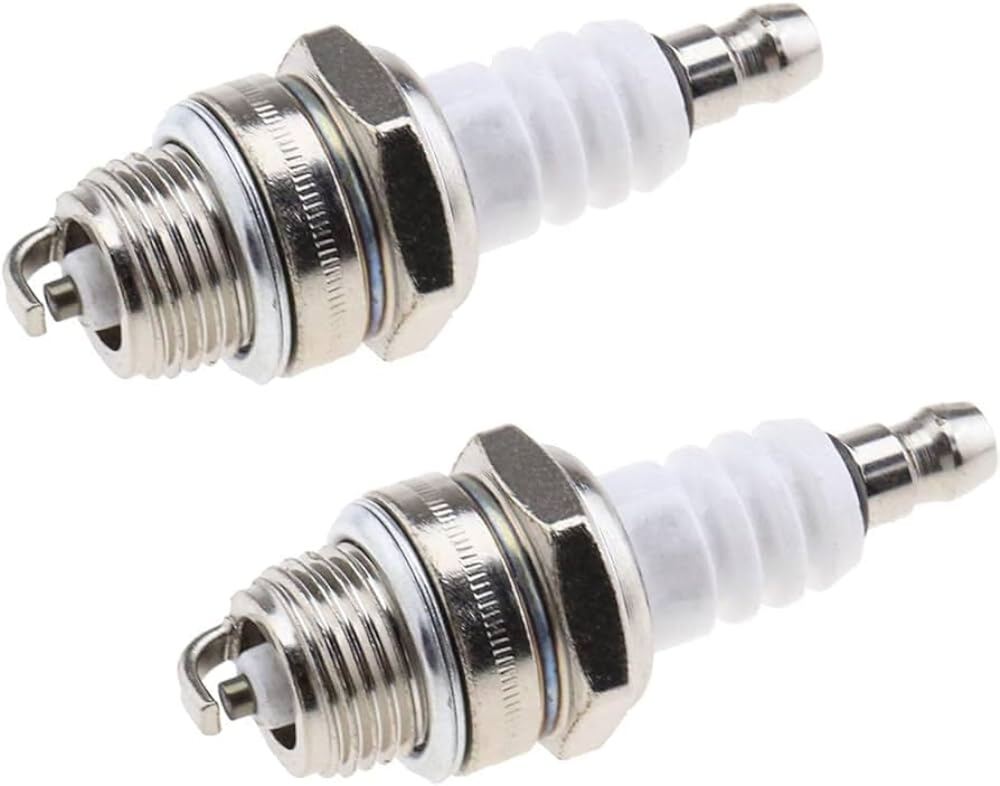 Pd-0028 High-quality Spark Plug (52cc) For 2-stroke Grass Trimmers - 12x6x2 Cm, White , Reliable Spark Delivery For Smooth Ignition And Enhanced Engine Efficiency