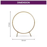 Circular Backdrop Stand for Decoration Diwali Pooja Festival Decoration Metal Photo Background Support