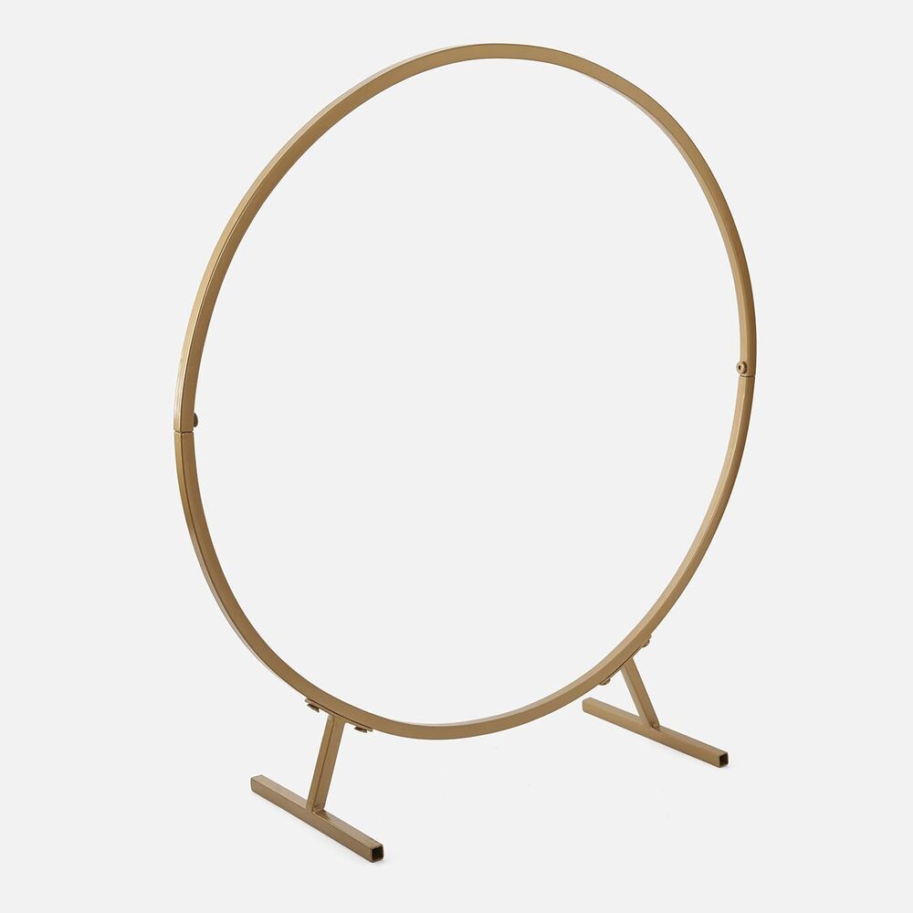 Circular Backdrop Stand for Decoration Diwali Pooja Festival Decoration Metal Photo Background Support