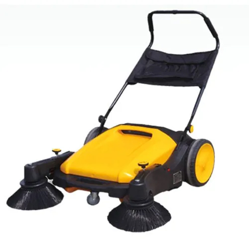 Heavy Duty Road Sweeping Machine - Color: Yellow Black Paint Coated