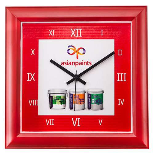 5090 Promotional Wall Clock - Color: Red