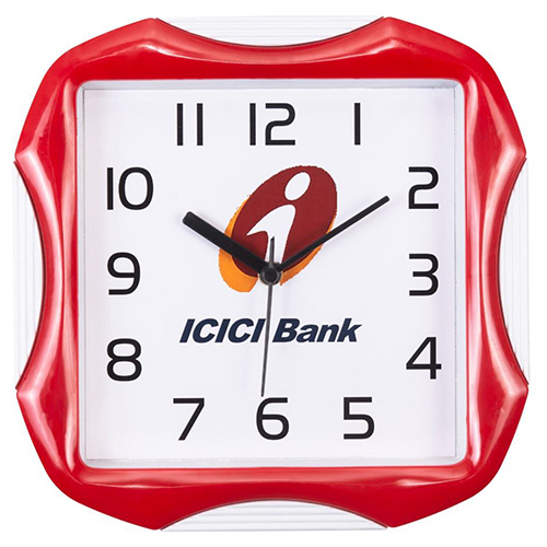 Av10 Promotional Wall Clock - Color: Red