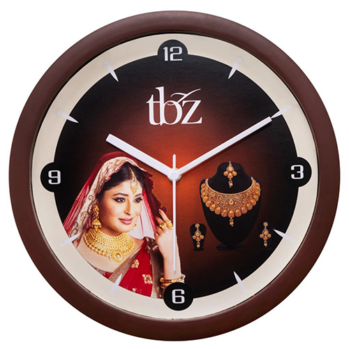 Av19 Promotional Wall Clock - Color: Brown