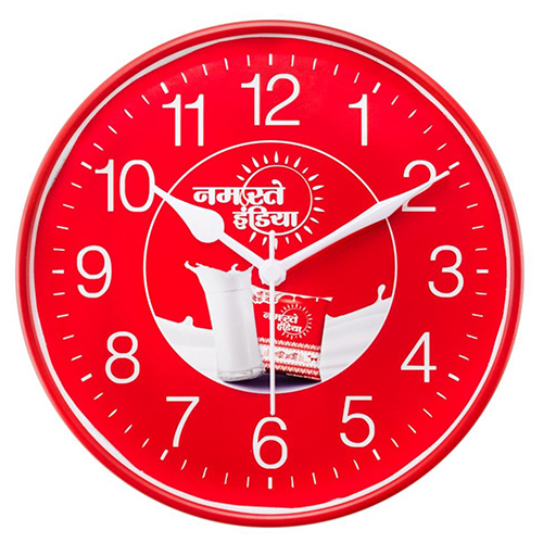 Av42 Promotional Wall Clock - Color: Red