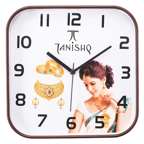 Av150 Promotional Wall Clock - Color: Brown