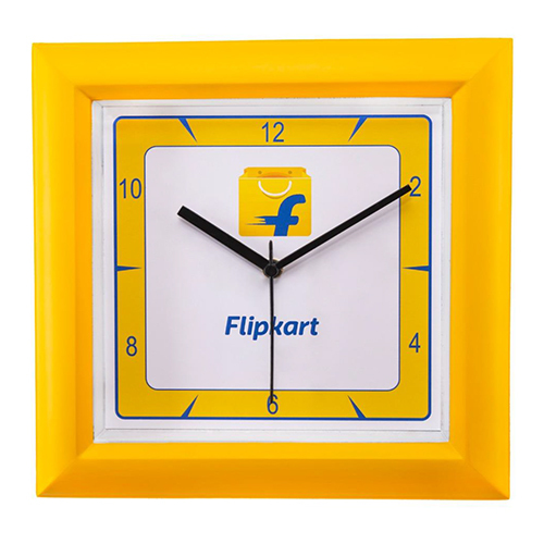 S050 Promotional Wall Clock - Color: Yellow