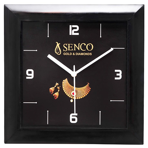 S100 Promotional Wall Clock - Color: Black