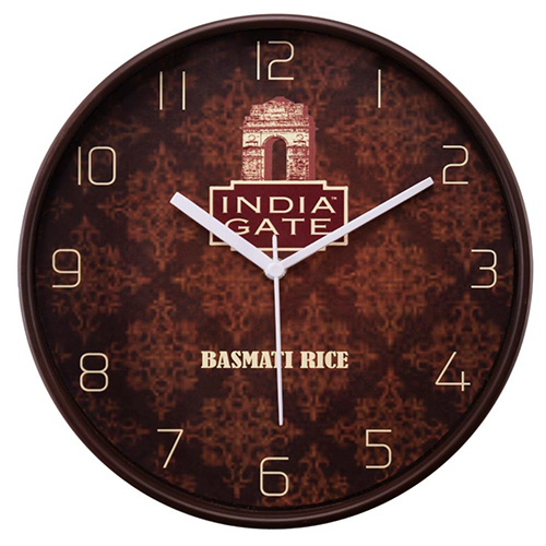 S140 Promotional Wall Clock - Color: Brown