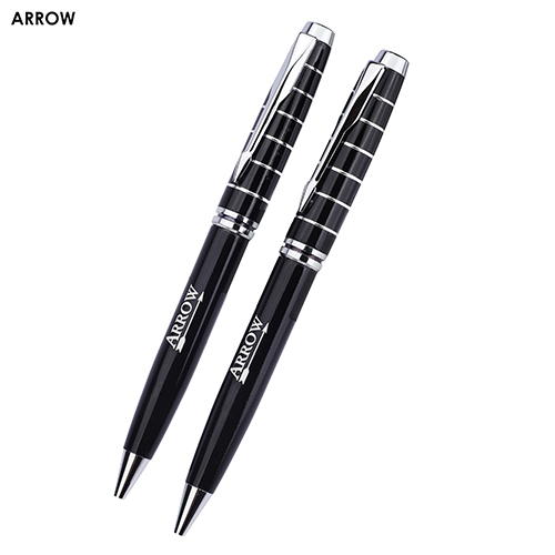 Arrow Printed Pen - Color: Black