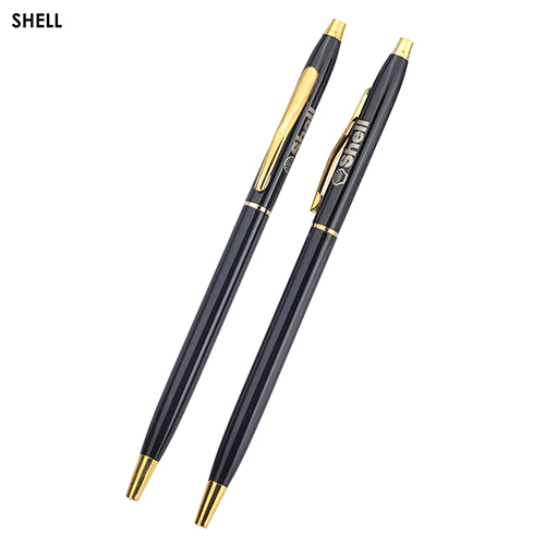 Shell Printed Pen - Color: Black