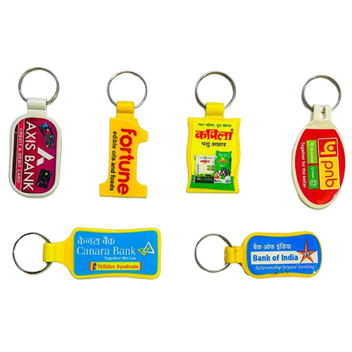 Plastic Meena Digital Print Keychain - Color: Multi