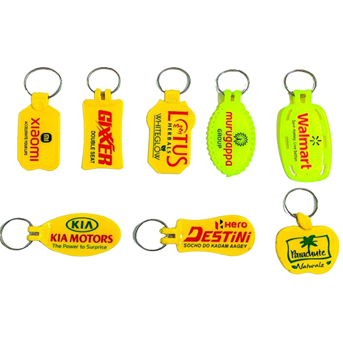 Plastic Meena Printing Keychain - Color: Multi