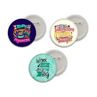 Round Promotional Badge - High-quality Plastic, Various Sizes, Multi-color Customization | Ideal For Events, Trade Shows, And Employee Identification