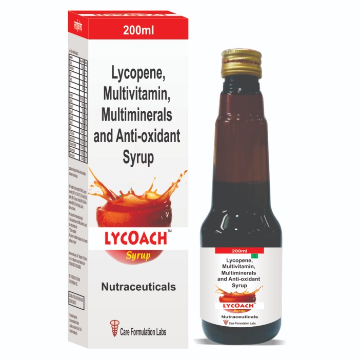 Lycopene, General & Multimineral Syrup - Physical Form: Liquid