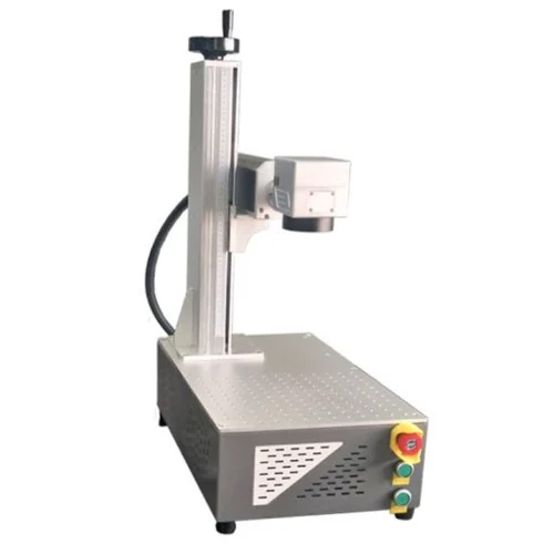 Jewellery Laser Hallmarking Machine - High Accuracy Fiber Laser, Silver Finish | 220 V Power, Warranty Included